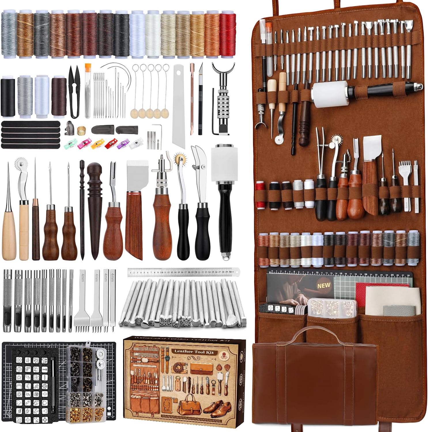 Tool Bag - Kit de travail du cuir, outils