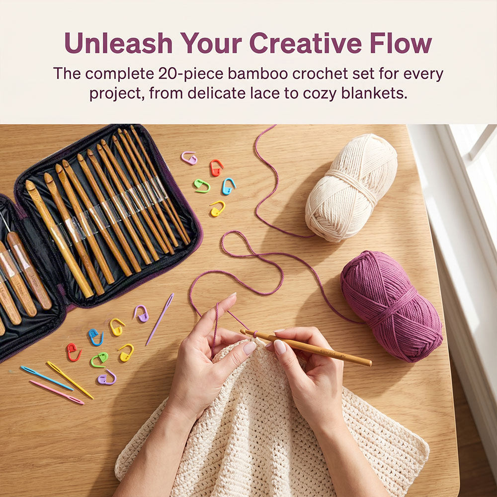 Ensemble de 74 crochets en bam - Tool Bag avis et prix
