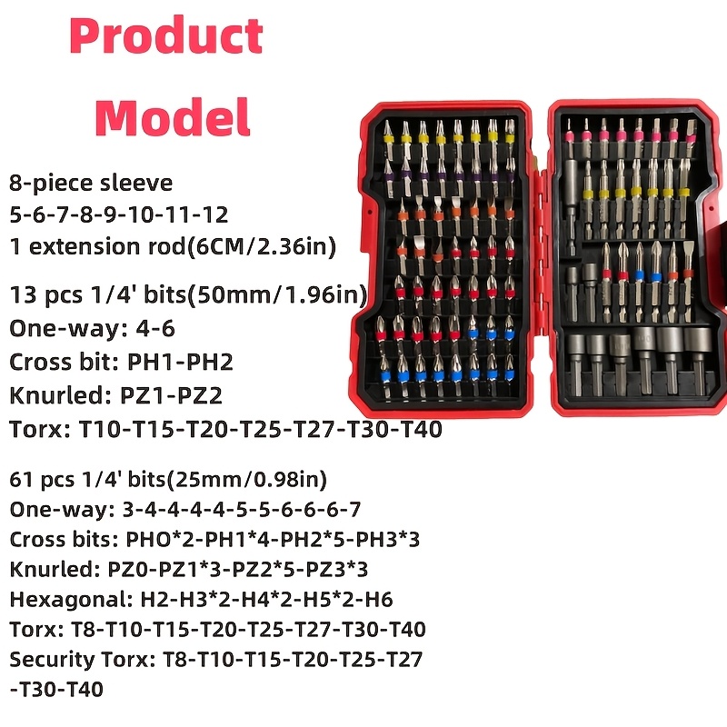 Jeu de 83 embouts de tournevis - Screwdriver Set avis et prix
