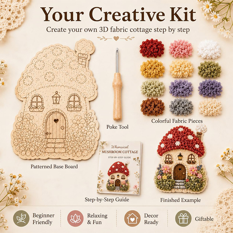 Kit DIY Poke Art Maison Champi - Tool Set avis et prix